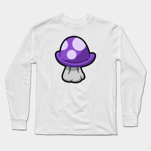 Purple Mushroom Long Sleeve T-Shirt